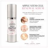 Organic Apple Stem Cell Serum for Anti-Aging | Lingonberry, Orchid & Orange Stem Cells for Hydration & Wrinkle Defense