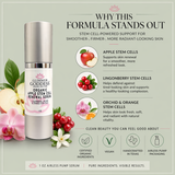 Organic Apple Stem Cell Serum for Anti-Aging | Lingonberry, Orchid & Orange Stem Cells for Hydration & Wrinkle Defense