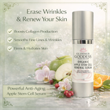 Organic Apple Stem Cell Serum for Anti-Aging | Lingonberry, Orchid & Orange Stem Cells for Hydration & Wrinkle Defense