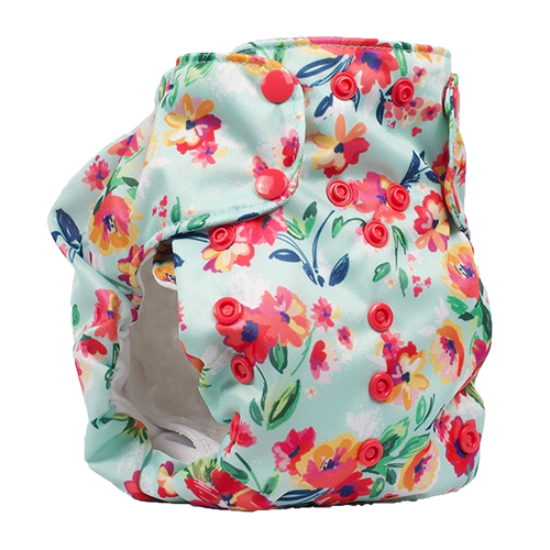 Dream Diaper 2.0 - Aqua Floral