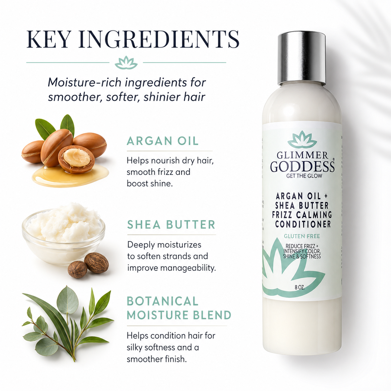 Organic Argan Oil Hair Conditioner with Shea Butter