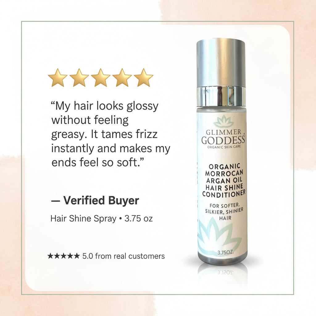 Organic Hair Shine Spray | Moroccan Argan Oil