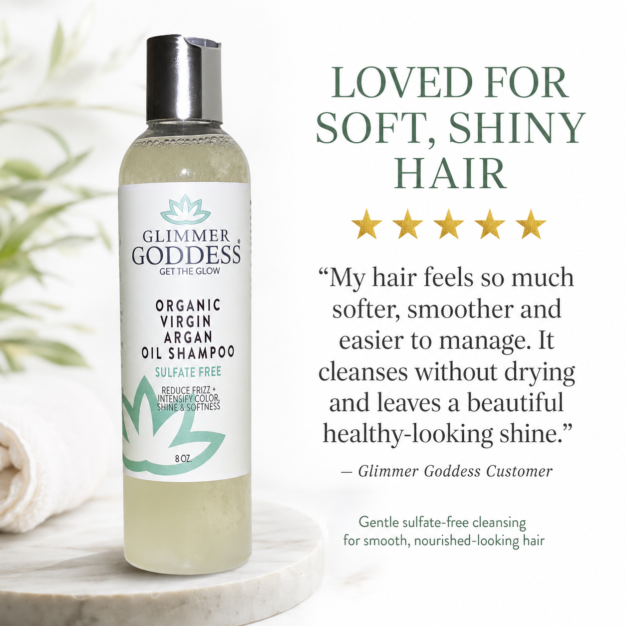 Organic Sulfate Free Shampoo with Morrocan Argan Oil