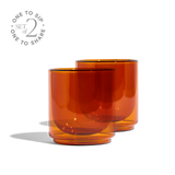 Cove 10oz Glass Tumbler - Set of 2 - Amber