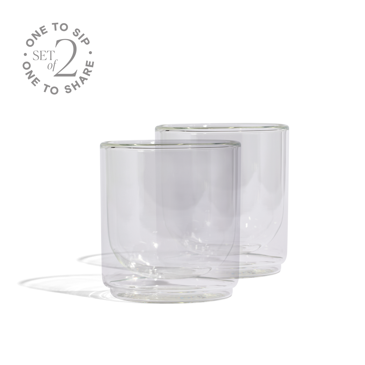 Cove 10oz Glass Tumbler - Set of 2 - Clear - Restocking Mid March