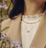 Large Gold Figaro Chain Necklace
