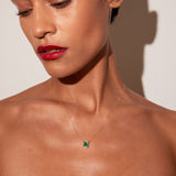 Lab Grown Emerald Heirloom Necklace