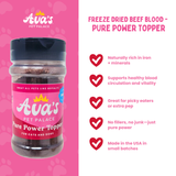 Freeze Dried Beef Blood - Pure Power Topper