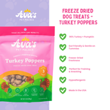 Freeze Dried Dog Treats - Turkey Poppers