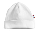 Super-Soft Organic Cotton Baby Rib Beanie Hat| White
