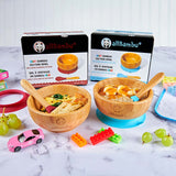 Bamboo Baby Bowl with Suction Base and Spoon