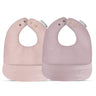 Classic - Set of Soft Vegan Leather Easy Clean Bibs 0-12 Months