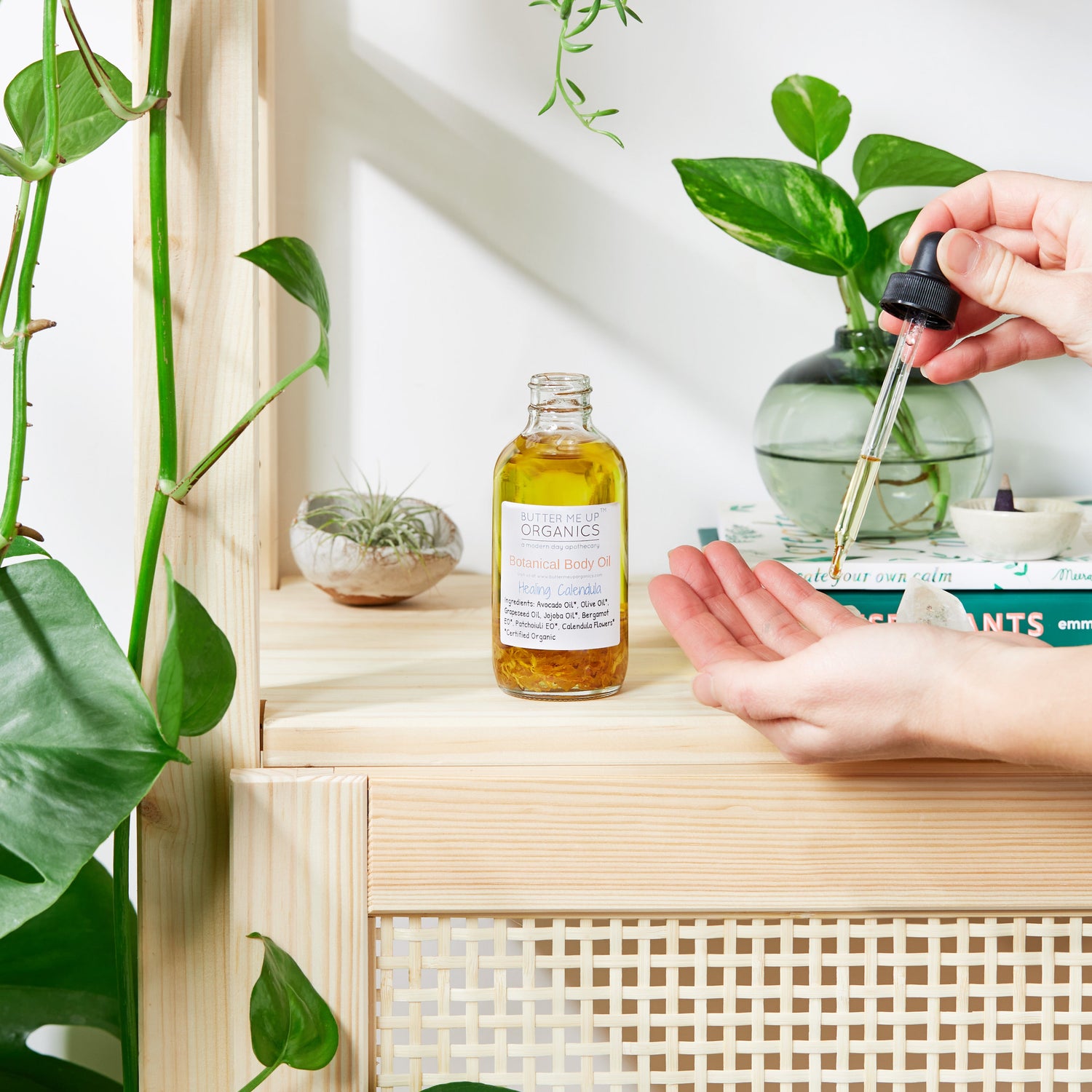 Botanical Body Oil -BOTANICAL COLLECTION - Organic Body Lotion Moisturizer