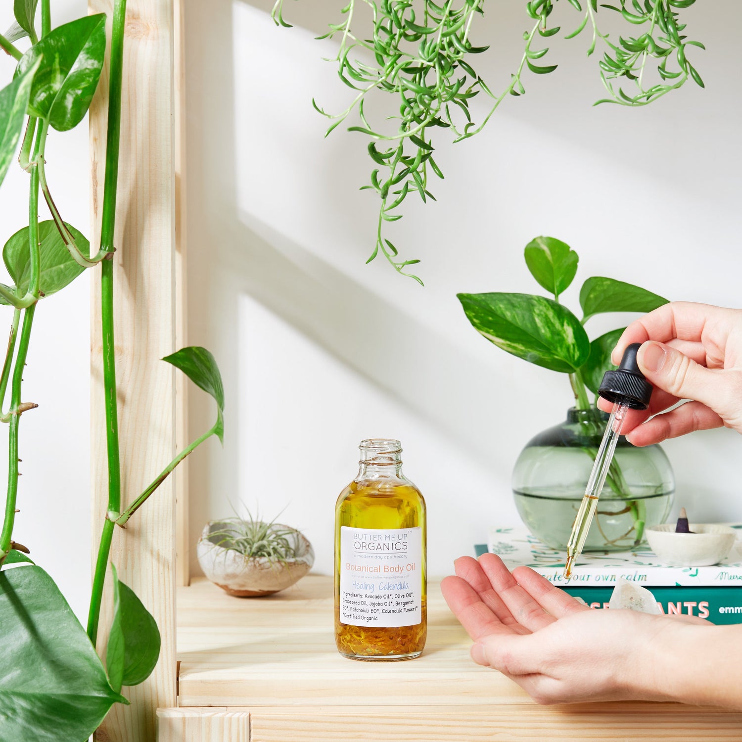 Botanical Body Oil -BOTANICAL COLLECTION - Organic Body Lotion Moisturizer