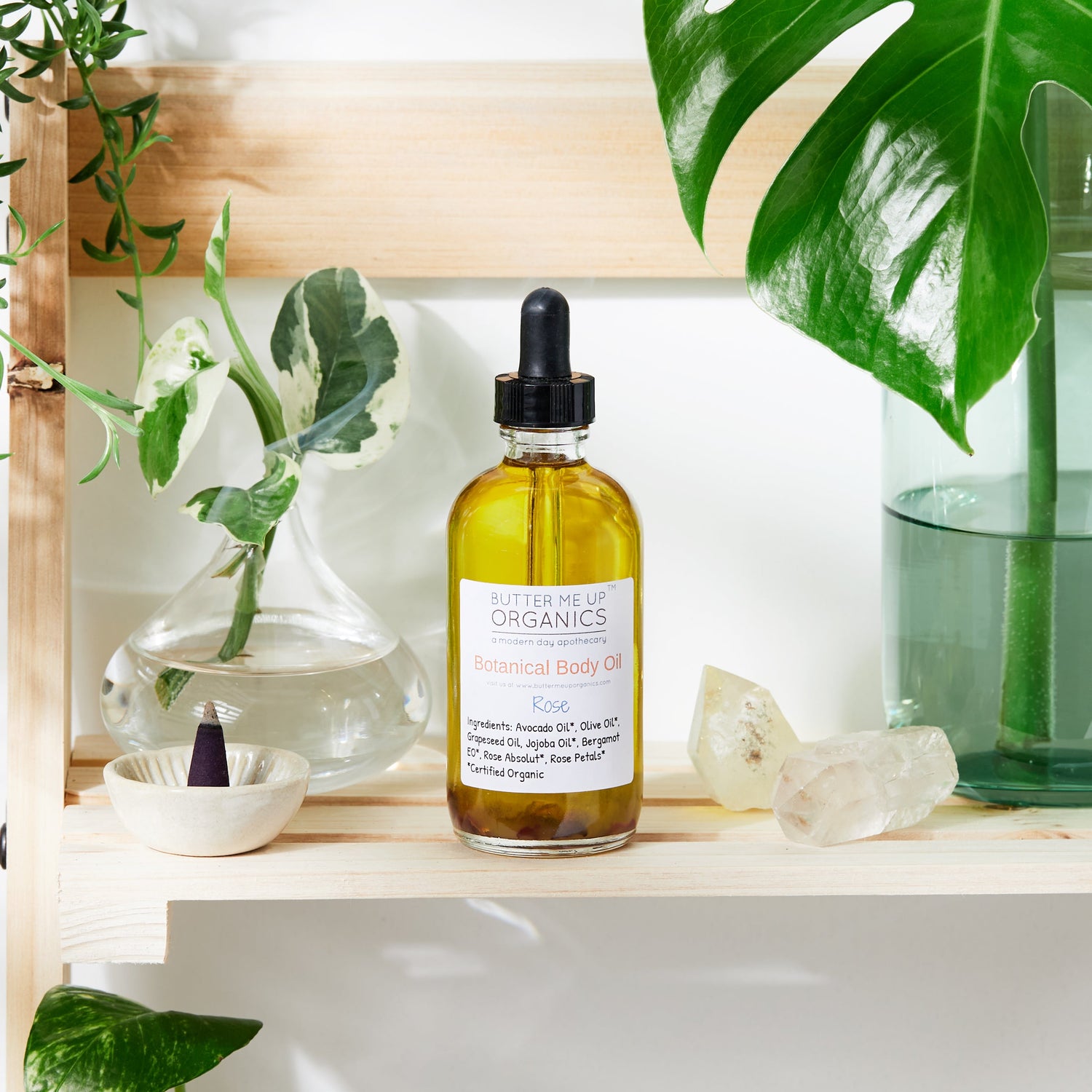 Botanical Body Oil -BOTANICAL COLLECTION - Organic Body Lotion Moisturizer