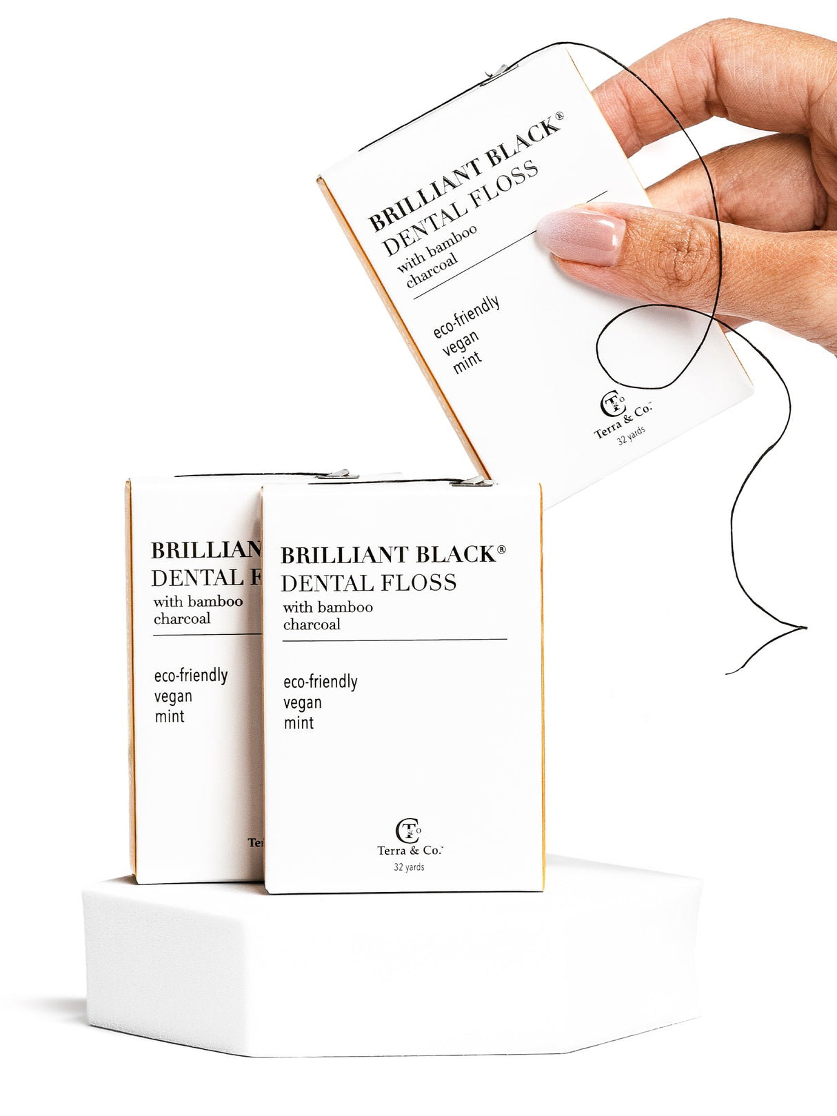 Brilliant Black® Floss – Whitens Between Teeth Naturally