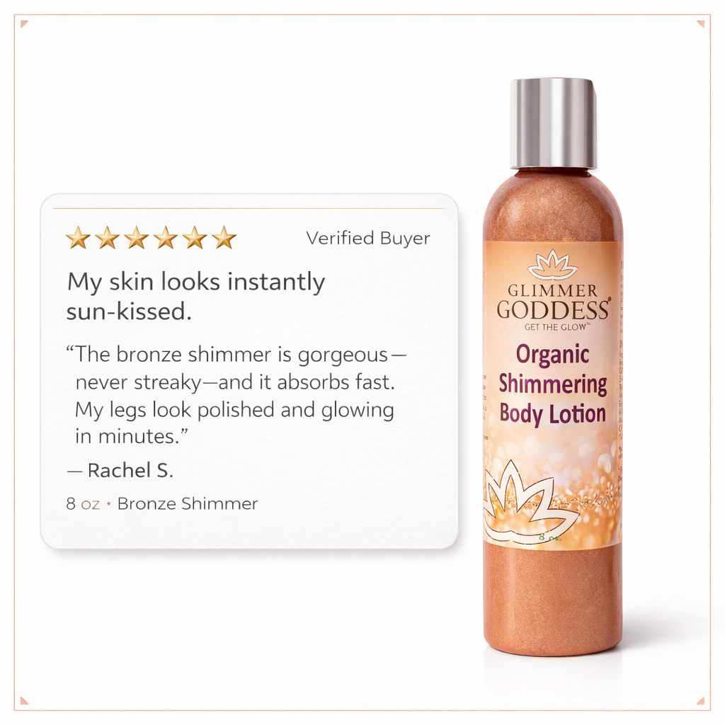 Organic Bronze Shimmer Body Lotion