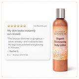 Organic Bronze Shimmer Body Lotion