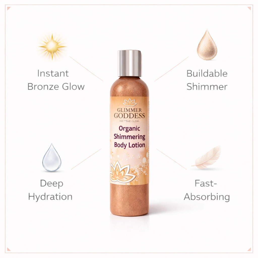 Organic Bronze Shimmer Body Lotion