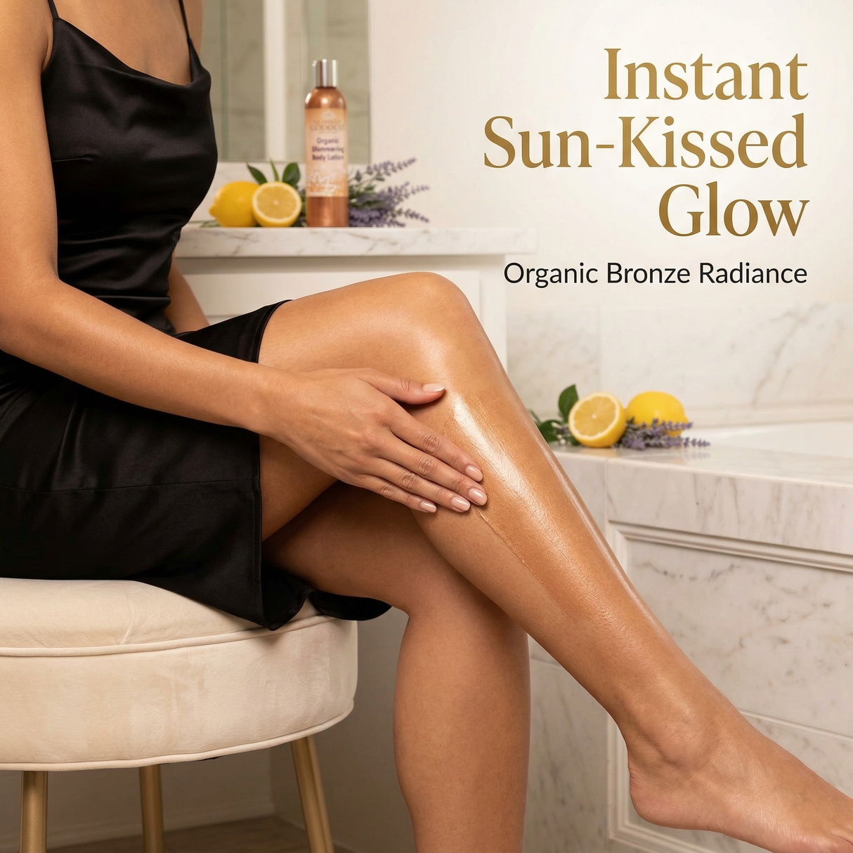 Organic Bronze Shimmer Body Lotion