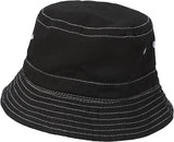 Boys and Girls 100% Cotton Twill UPF 50+ Wharf Hat | Black (Dyed & Finished in USA*)
