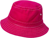 Boys and Girls 100% Cotton Twill UPF 50+ Wharf Hat | Hot Pink (Dyed & Finished in USA*)