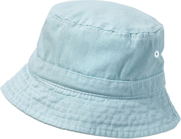 Boys and Girls 100% Cotton Twill UPF 50+ Wharf Hat | Bright Light Blue (Dyed & Finished in USA*)