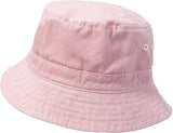 Boys and Girls 100% Cotton Twill UPF 50+ Wharf Hat | Pink (Dyed & Finished in USA*)