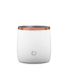 Stainless Steel Rocks Glass with Lid, White
