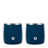Stainless Steel Rocks Glass, Set of 2 - Navy