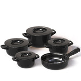 Duo 9 Piece Ceramic Cookware  Set - Ceramic Lid