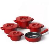 Duo 9 Piece Ceramic Cookware  Set - Ceramic Lid