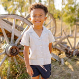 Dylan Camp Shirt - Driftwood Stripe