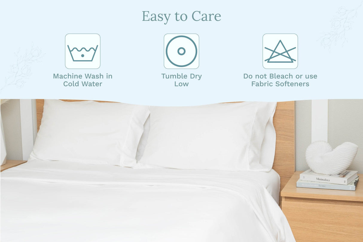 Organic Sateen Bed Sheets Set