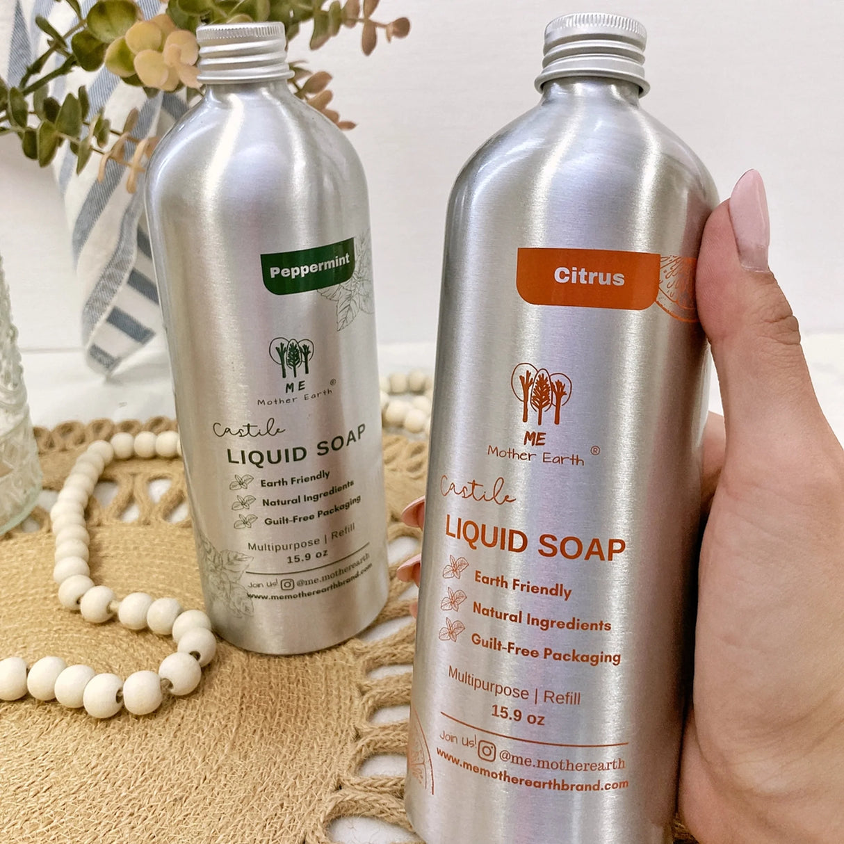 Natural Castile Soap – All-Purpose Liquid Cleaner for Body, Home & More