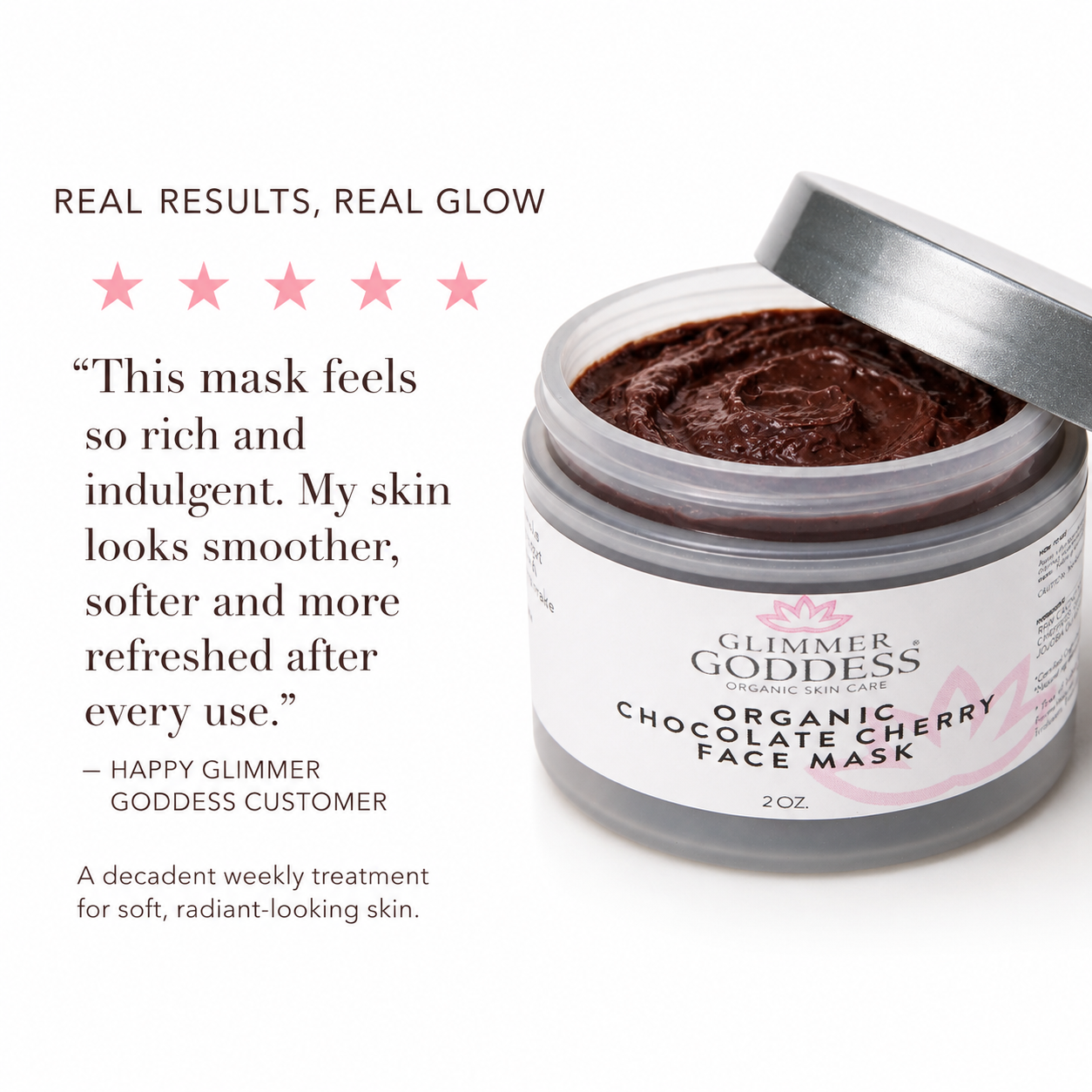 Organic Chocolate Cherry Anti-Aging Face Mask