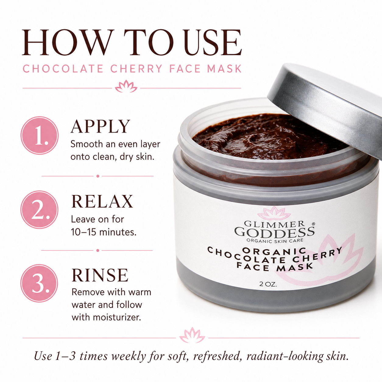 Organic Chocolate Cherry Anti-Aging Face Mask
