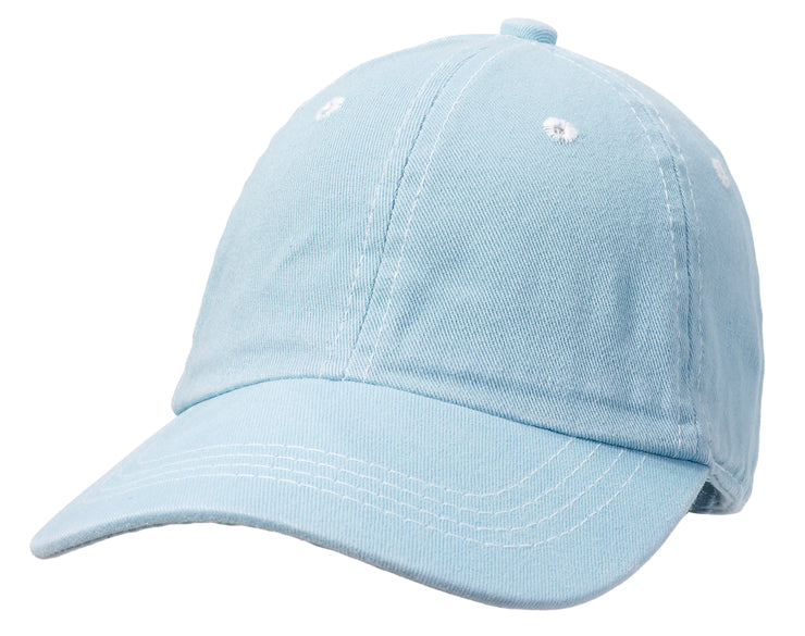 Boys and Girls 100% Cotton Twill UPF 50+ Baseball Hat (Dyed & Finished in USA*)
