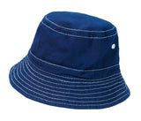 Boys and Girls 100% Cotton Twill UPF 50+ Wharf Hat | Navy Blue (Dyed & Finished in USA*)