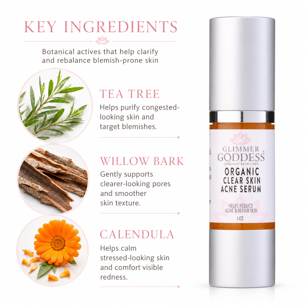 Organic Clear Skin Acne Serum - Oil Regulation Serum