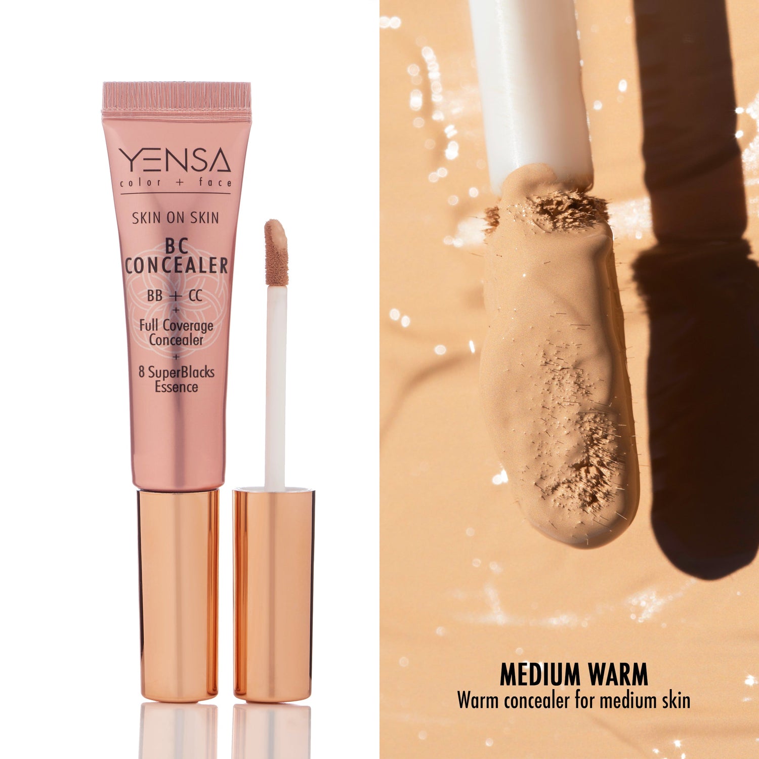 Skin On Skin BB + CC Full Coverage Hyaluronic Serum Concealer