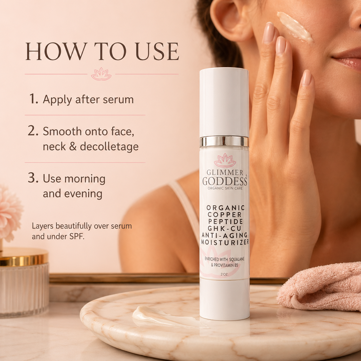 Organic Copper Peptide GHK-CU Anti-Aging Moisturizer – Lightweight Hyd – AwearMarket