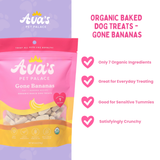Organic Baked Dog Treats - Gone Bananas