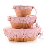 Re-Usable Covers, Set of 3  (Small, Med, Large) — Soft Pink