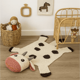 Organic Wool Play Mat + Nursery Rug  | Cow