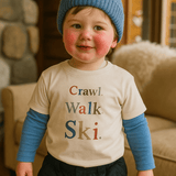 graphic tee | crawl walk ski
