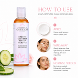 Organic Cucumber Makeup Remover - Remove Makeup with No Oily Residue