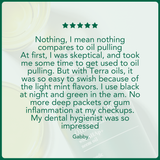 Terra & Co.® Oil Pulling Bundle – Gentle Green + Brilliant Black | Ayurvedic Detox, Enamel Protection & Whitening