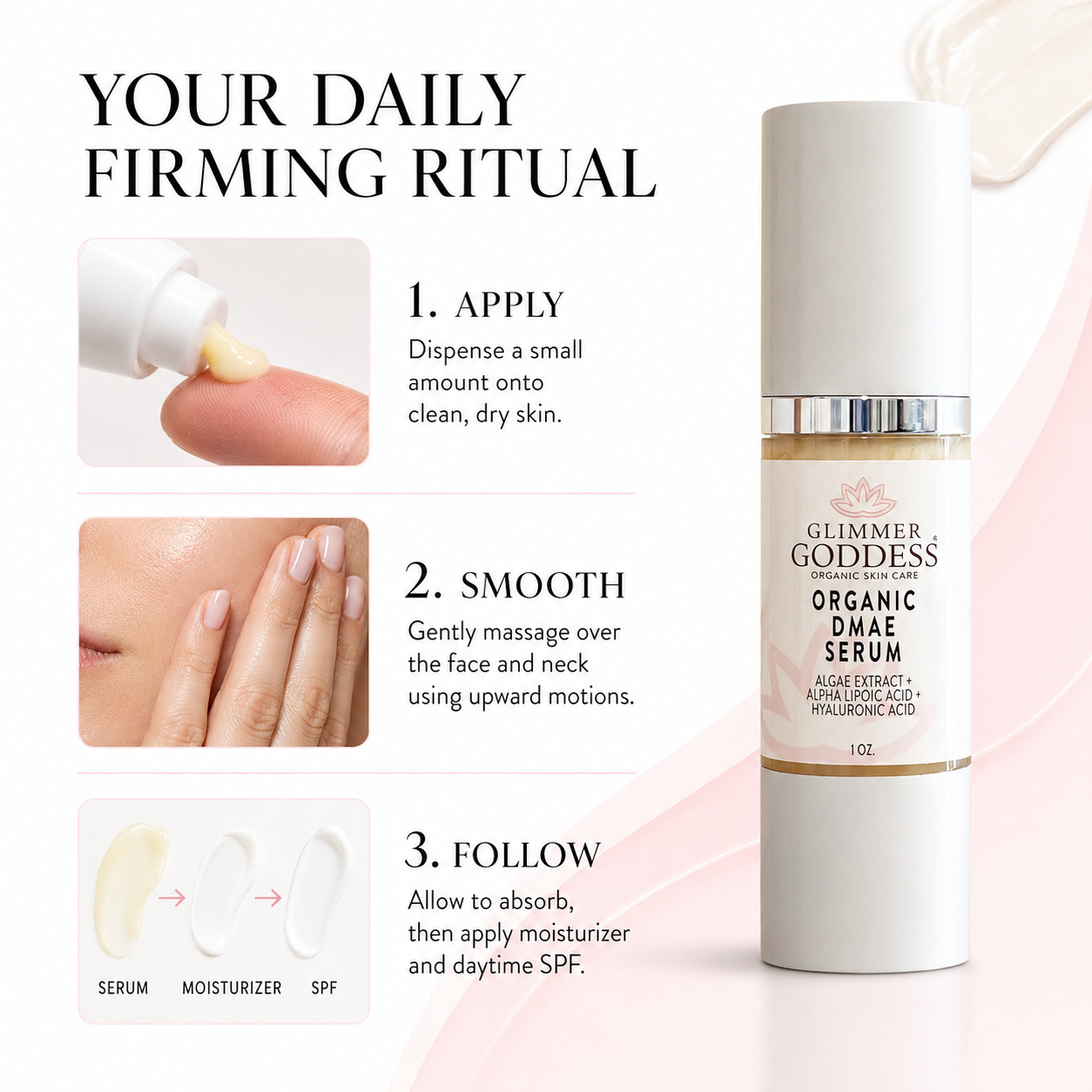 Organic Skin Firming Serum with DMAE + Alpha Lipoic