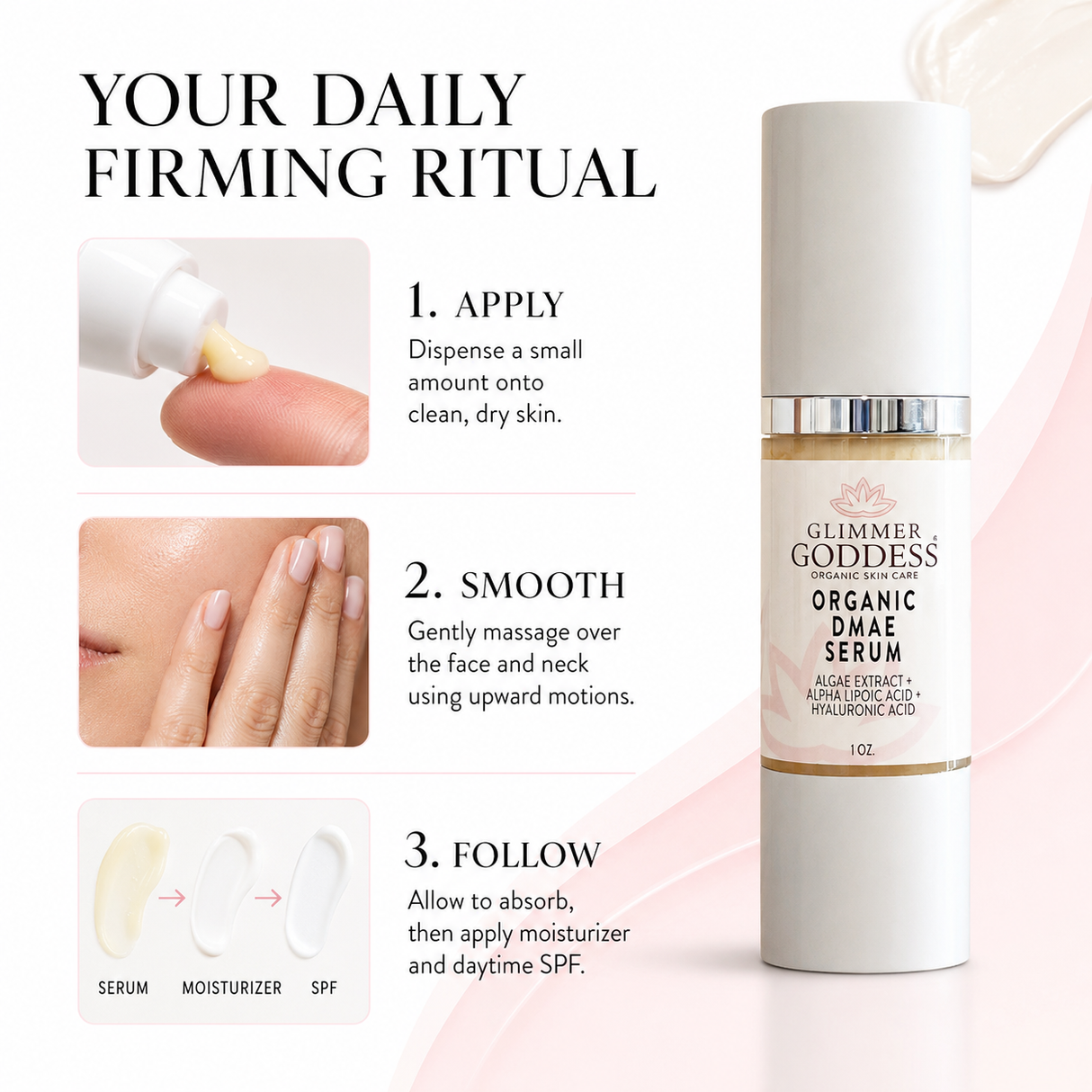 Organic Skin Firming Serum with DMAE + Alpha Lipoic